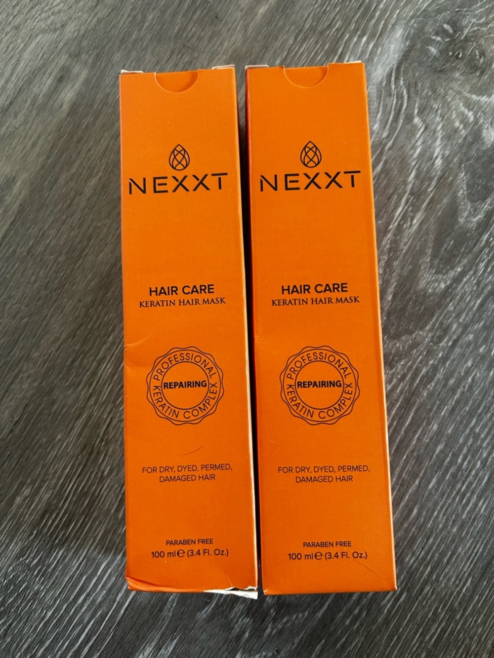 Nexxt Orange Keratin Hair Care Mask Bundle of Two New in Box